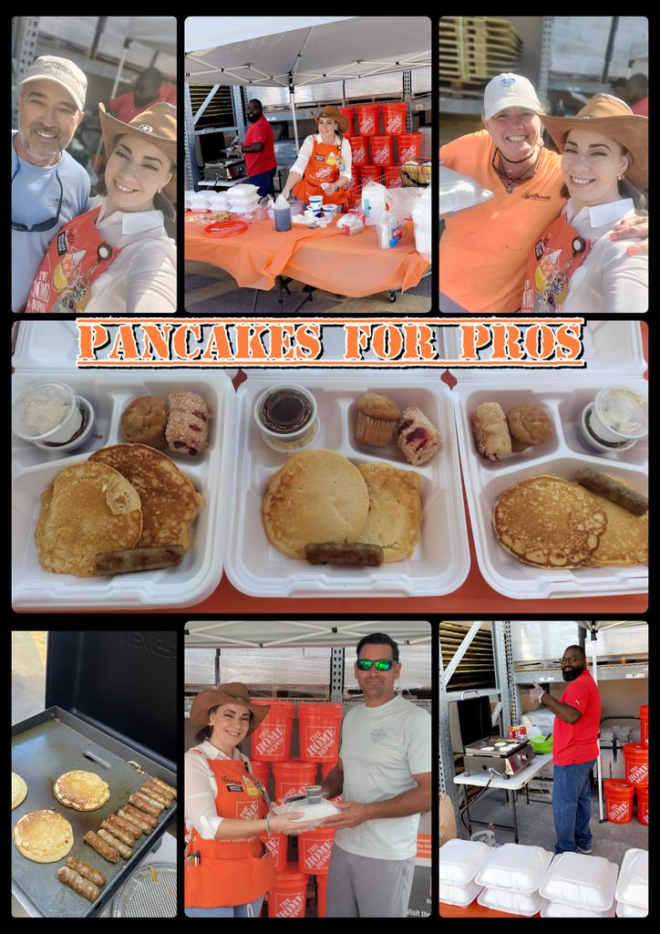 Thanking our PROs for their business with home-made breakfast this morning.