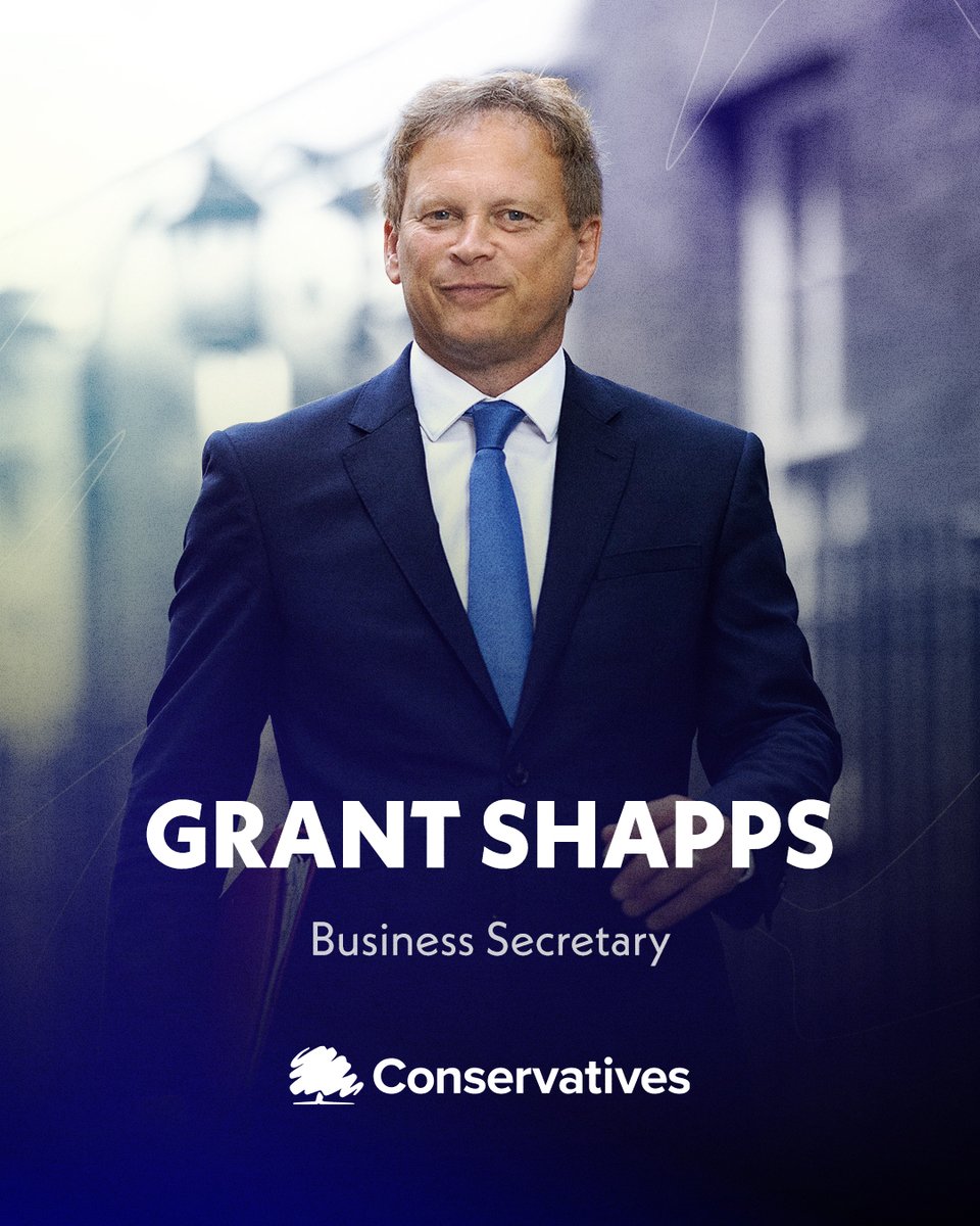 NEW: Grant Shapps has been appointed as Business Secretary 👇