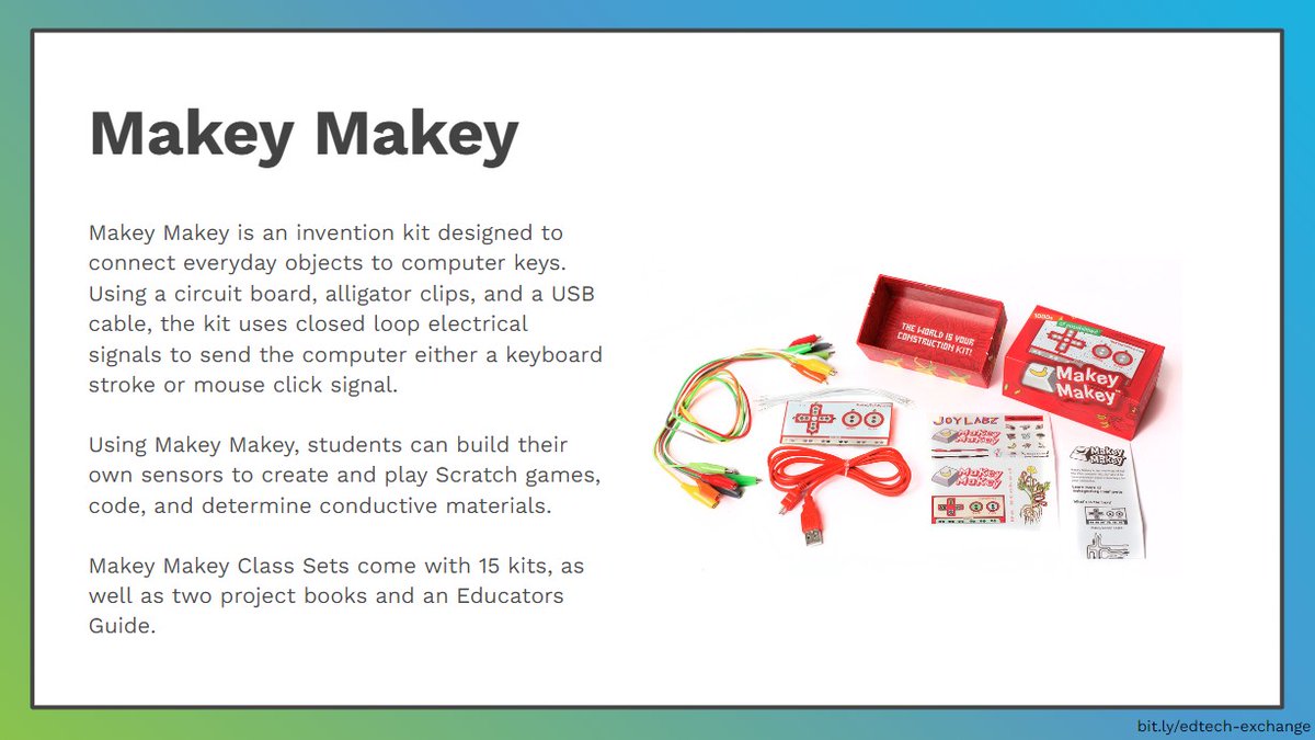Looking for a fun, fall activity to introduce Makey Makey to your students? Try the links below (and then borrow MM devices from bit.ly/edtech-exchange)! #ButteCOE

How to Make a Pumpkin Piano: youtu.be/KHB5MXjslME
Is Candy Corn Conductive?: youtu.be/syaonxa6Ank