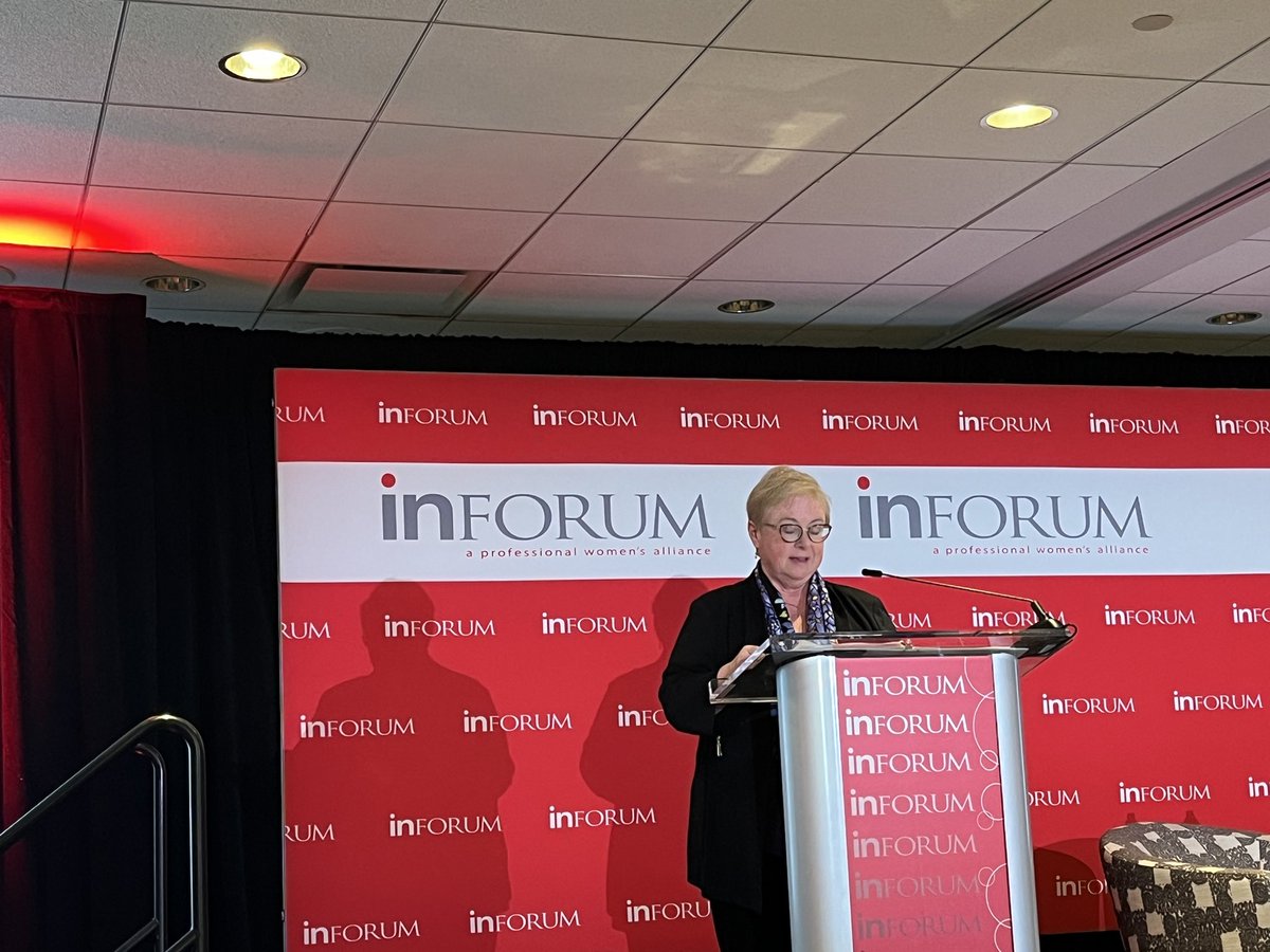 SympliCatherine's tweet photo. @InforumMI leadership lunch with Tina Freese Decker from @CorewellHealth and Carolyn Clifford from @wxyzdetroit!  Talk about outstanding leadership, here are two incredible examples! https://t.co/ITsO2j3iIG
