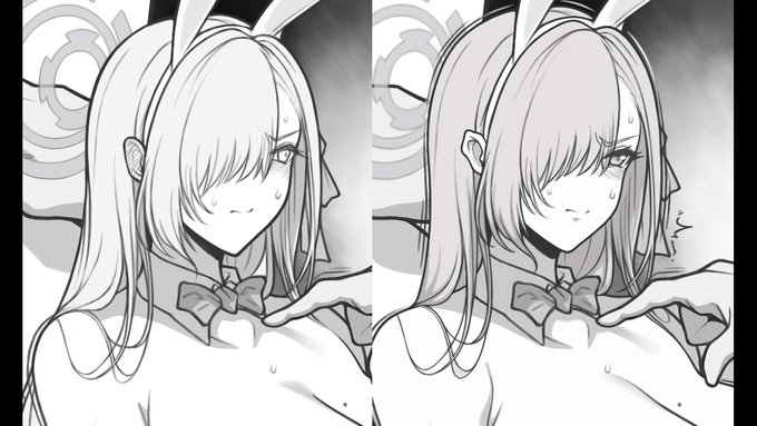 1年前の顔を描き直して多少はアスナっぽく見えて欲しい比較 