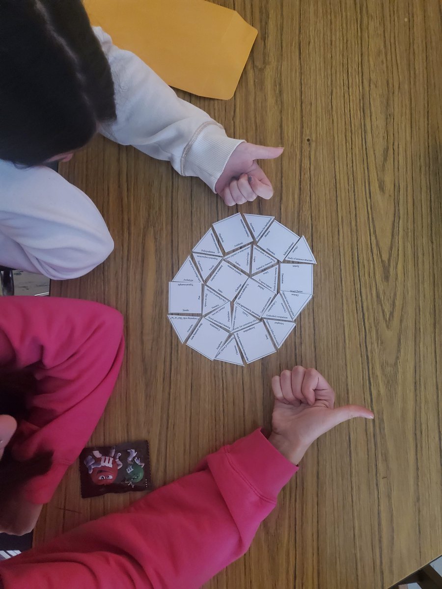 Had great success with Gem Vocabulary Puzzle Template.  I used it as a warm up for AP Lang and Comp students.  It was a perfect balance of "challenge" and "fun"!  teacherspayteachers.com/Product/Gem-Vo…