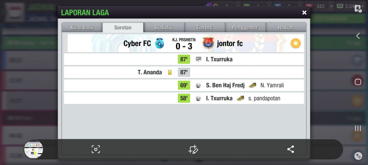 Match day 3 @Liga2TEI 
<a href="/CyberFC14/">Cyber FC</a> 0-3 <a href="/PParpunguan/">jontor fc (jfc)</a>