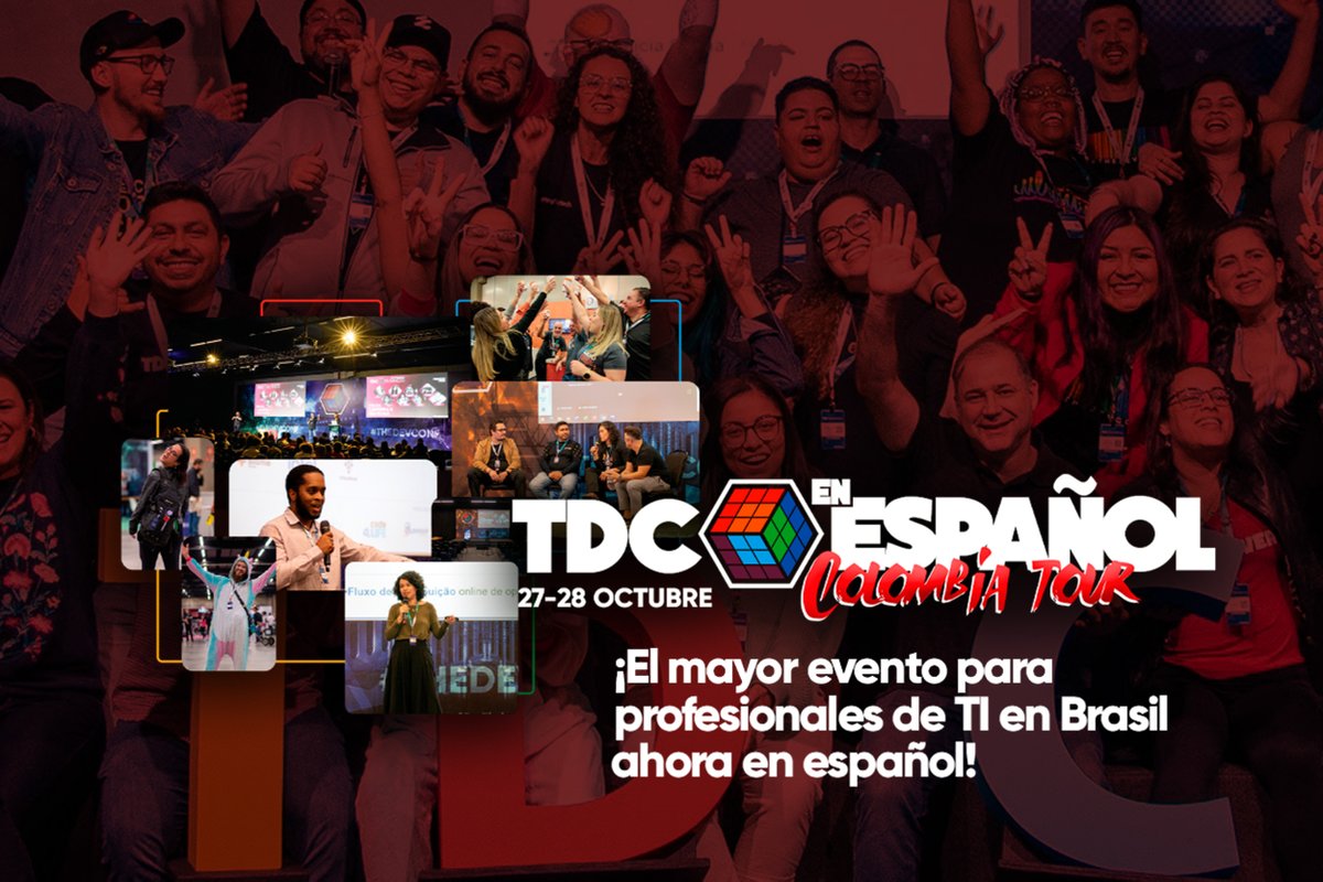 TheDevConf's tweet image. O TDC está prestes a realizar seu primeiro evento fora do Brasil, em Bogotá na Colômbia e gostaríamos de convidar você a fazer parte desse momento histórico.
Inscreva-se para acompanhar tudo online sem sair de casa e TOTALMENTE GRATUITO
promo.thedevconf.com/es-2022
#TheDevConf