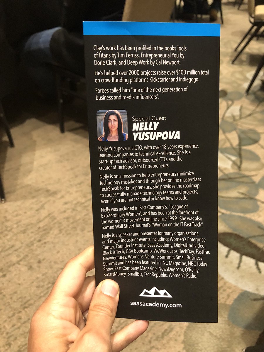 So excited to be speaking today at #SaasAcademy about cutting costs in #startups. Great to finally meet you in person <a href="/danmartell/">Dan Martell</a>