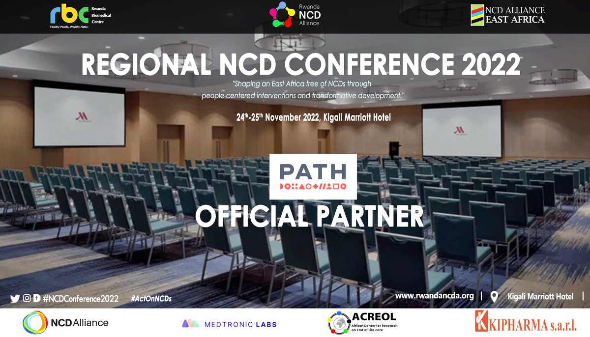 Thrilled to announce #NCDConference2022 new partnership with @PATHtweets! PATH is a global team of innovators working to accelerate health equity so all people and communities can thrive. They advise and partner to solve the world’s most pressing health challenges. #ActOnNCDs