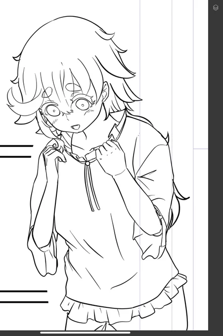 寝付けんので水星たぬきちゃんの出てくる1p漫画描いてました
だいぶ筆圧も戻ってきてるかな(まだ少し痛い) 