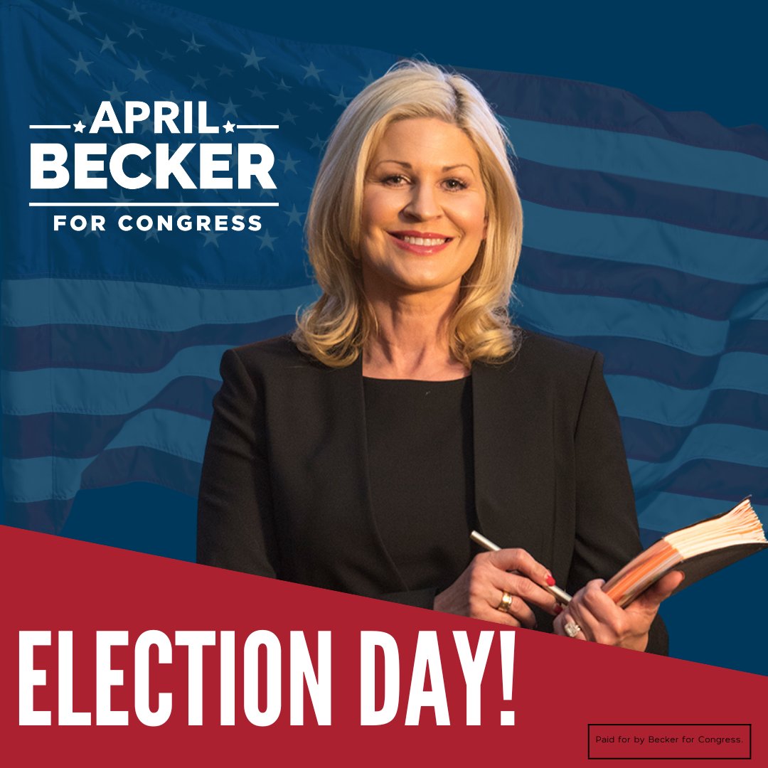 VoteAprilBecker's tweet photo. GET OUT & #Vote! CD3, today is your day to make a difference. Vote #AprilBecker today!โ
๐ Click here to see where your closest polling place is! >> https://t.co/iQMhWs4kdR https://t.co/JheiG9LDUA