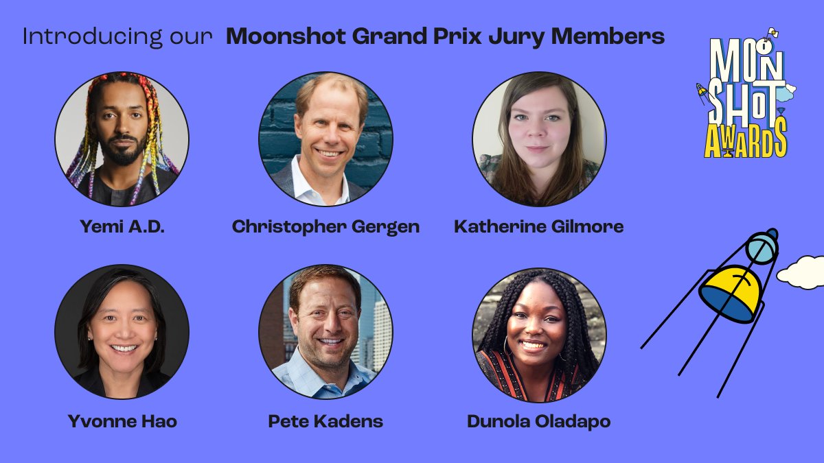 Lastly, let's meet our Grand Prix Judges! They are all experts in their fields and are dedicated to elevating the next generation of young innovators. 🌕🚀

#Moonshotplatform #MoonshotxAF #SDGs