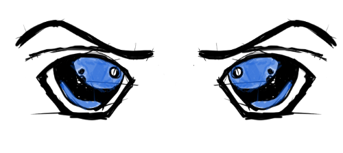 nirth_gaming's tweet photo. first eyes I'm actually proud of :3 
no more stickman drawings! https://t.co/bpqCMkt1dR
