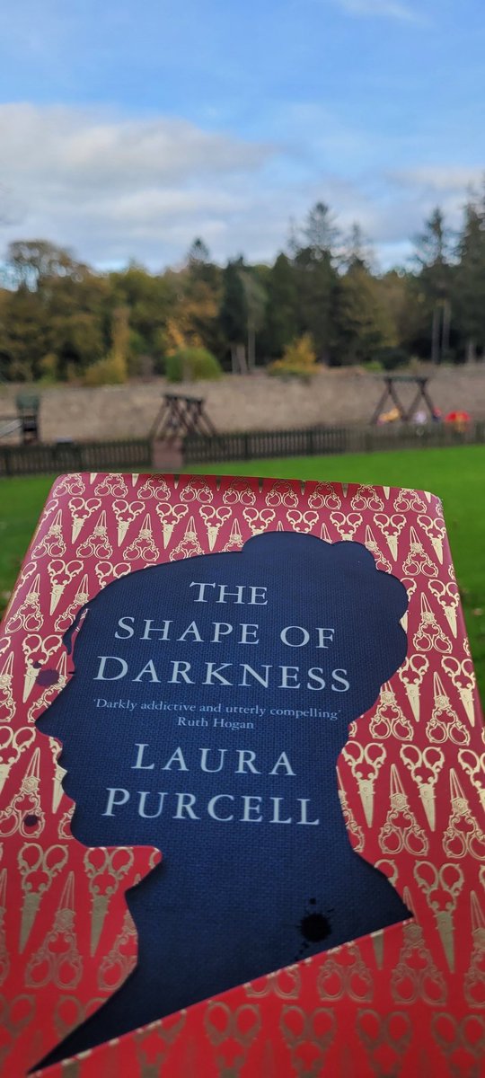 ssi_wife's tweet photo. Loving reading my #bookwin by @spookypurcell #TheShapeofDarkness in the unseasonably warm weather while the kids play on the park - perfect 🥰 Even had a visitor join me 🦚 https://t.co/JfC84TAoxK