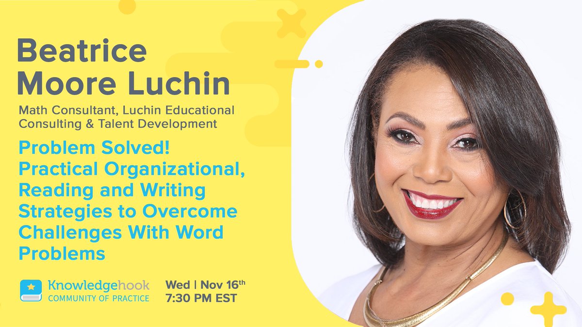 X (@bealuchin) on Twitter photo Join me on November 16 for this free virtual professional learning opportunity for mathematics educators. <a href="/knowledgehook/">Knowledgehook</a> <a href="/LatrendaK/">Latrenda Knighten</a> <a href="/bbamath/">Benjamin Banneker Association</a> #MATH Join me on November 16 for this free virtual professional learning opportunity for mathematics educators. <a href="/knowledgehook/">Knowledgehook</a> <a href="/LatrendaK/">Latrenda Knighten</a> <a href="/bbamath/">Benjamin Banneker Association</a> #MATH