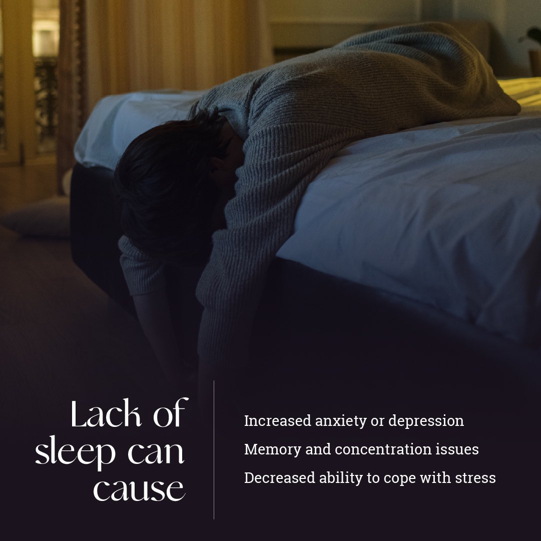 BetterSleepOrg's tweet photo. There is a strong ๐ between sleep and mental health.
When you donโt get enough quality sleep, you may become anxious or depressed, experience memory and concentration problems.
Learn more from @HarvardHealth here.
#BSC #BetterSleepTips #MentalHealth
https://t.co/gKBtDhsqoo https://t.co/ikZMLbWKTU