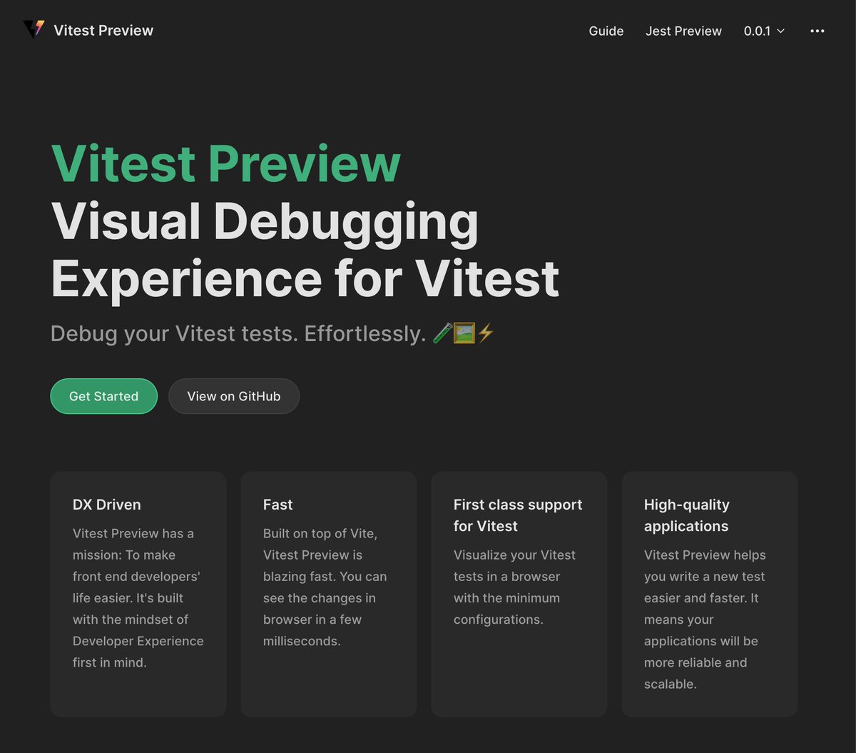 Seb ⚛️ ThisWeekInReact.com (@sebastienlorber) on Twitter photo 🧵 Vitest Preview - <a href="/hung_dev/">Hung Viet Nguyen</a>
Makes it easy to debug Vitest tests visually
Just add "debug()" somewhere in the test
Little brother to Jest Preview
vitest-preview.com 🧵 Vitest Preview - <a href="/hung_dev/">Hung Viet Nguyen</a>
Makes it easy to debug Vitest tests visually
Just add "debug()" somewhere in the test
Little brother to Jest Preview
vitest-preview.com