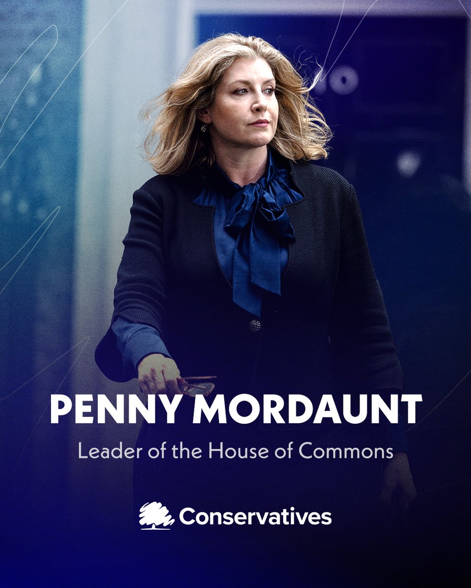 NEW: Penny Mordaunt has been re-appointed as Leader of the House of Commons 👇