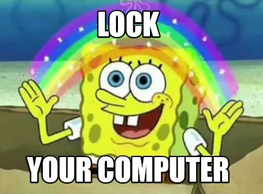 thelockjar's tweet photo. Lock your computer, it's great! 

We can't agree more... don't be a fool and lock your computer. 🏴‍☠️🦜🔒

#lockyourcomputer #lock #thelockjar #privacy #security https://t.co/nnTVFReJAX