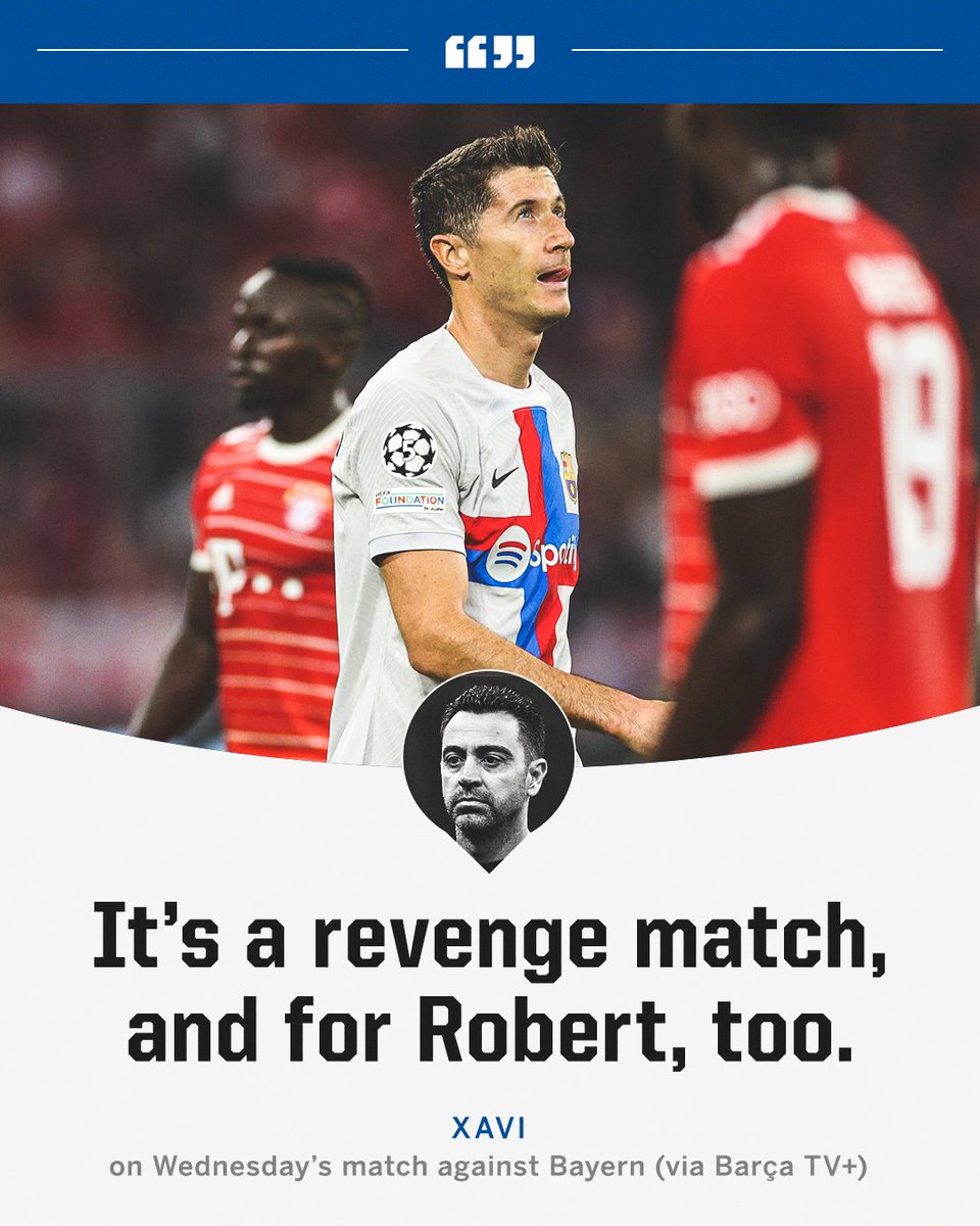 Xavi and Lewandowski are ready for revenge 👀