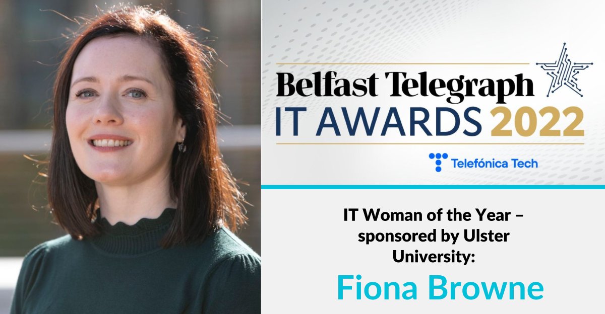 Datactics_'s tweet photo. Fiona Browne has been shortlisted for IT Woman of the Year – sponsored by Ulster University in the Belfast Telegraph IT Awards 2022.

Congrats to Fiona and the other finalists! We are looking forward to attending the awards ceremony.

#ITWomanOfTheYear #BelfastITAwards #Awards https://t.co/fWX1cZWjjw