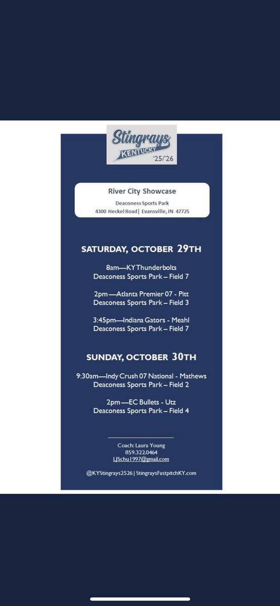 <a href="/Rethlake08/">Erin Ehler</a> <a href="/kystingrays2526/">Kentucky Stingray's ’25/’26</a> would love to see you! :)