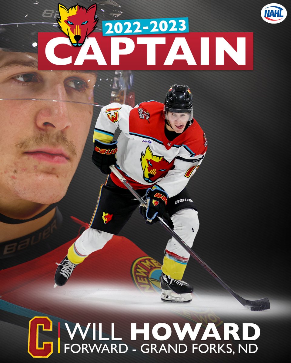 Introducing our first Captain for the 2022-2023 season! Will Howard will be wearing the "C" for your New Mexico Ice Wolves! Read more here: nmicewolves.com/2022-2023-new-…