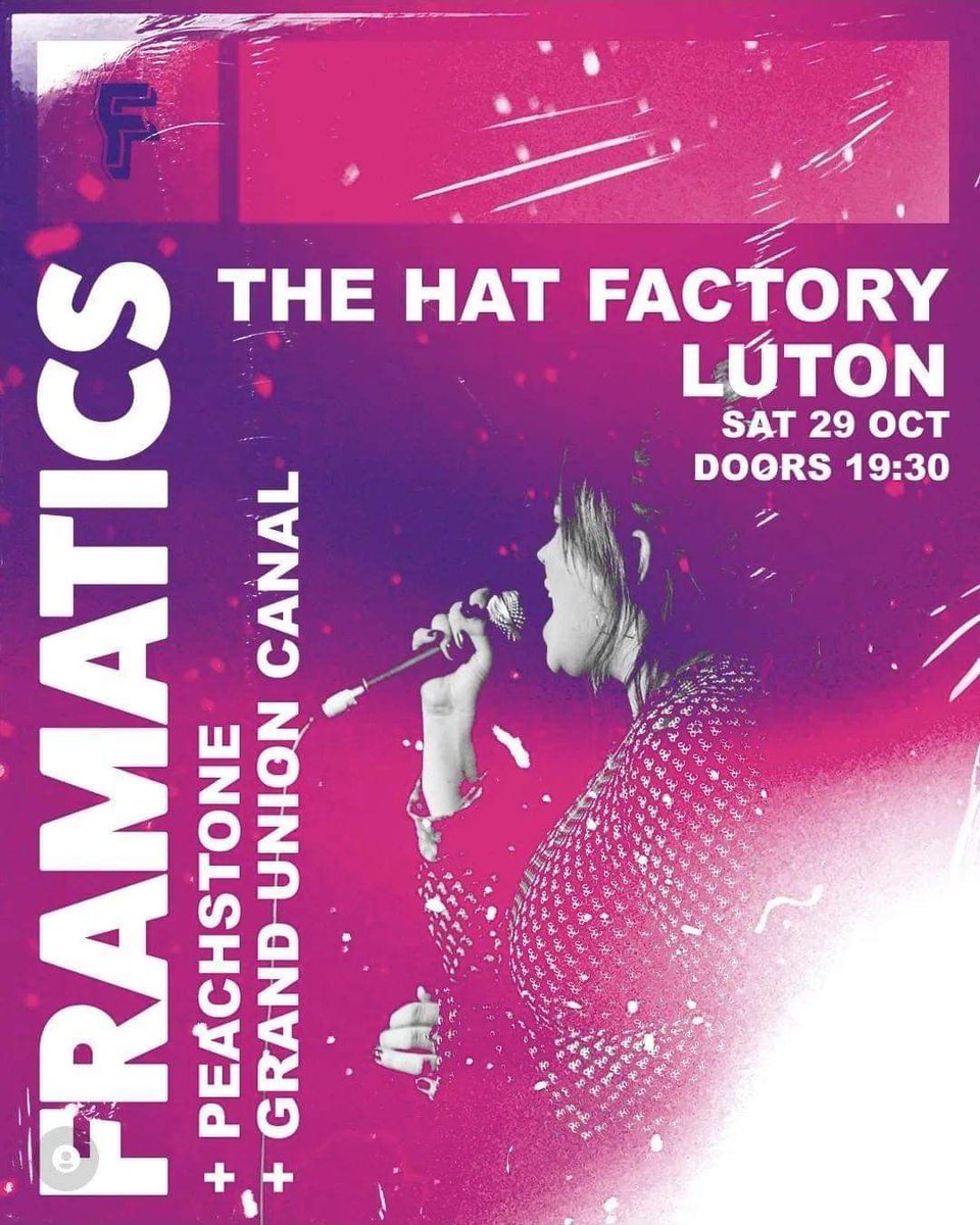 Luton Lives Music Community (@lutonlives) on Twitter photo Our next Basement Live/s event at the <a href="/culturetrustuk/">The Culture Trust Luton</a> we are bringing <a href="/FramaticsBand/">FRAMATICS</a> back to Luton after a triumphant performance earlier this year.
Support comes from <a href="/peachstonemusic/">Peachstone</a> & Grand Union Canal. Tickets onsale from the link below.
culturetrust.com/book/209003 Our next Basement Live/s event at the <a href="/culturetrustuk/">The Culture Trust Luton</a> we are bringing <a href="/FramaticsBand/">FRAMATICS</a> back to Luton after a triumphant performance earlier this year.
Support comes from <a href="/peachstonemusic/">Peachstone</a> & Grand Union Canal. Tickets onsale from the link below.
culturetrust.com/book/209003