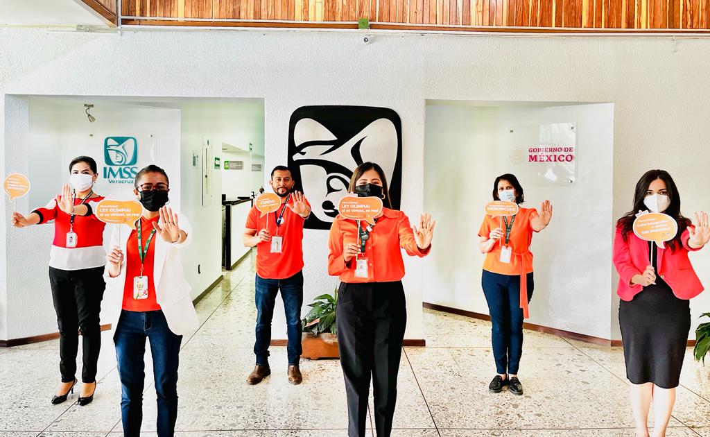 NorteImss's tweet photo. El #IMSSVeracruzNorte se suma al #DíaNaranja en contra de la violencia de género.
#IgualesEnDerechosrechos
#IMSSySNTSSvsViolenciaViolencia
#EnLoVirtual https://t.co/PFT92TbP1M