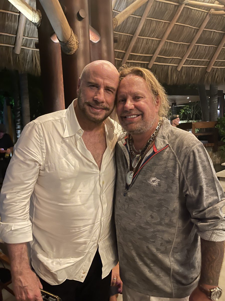 thevinceneil's tweet image. Me and John in Punta Mita at Tommy’s birthday!!