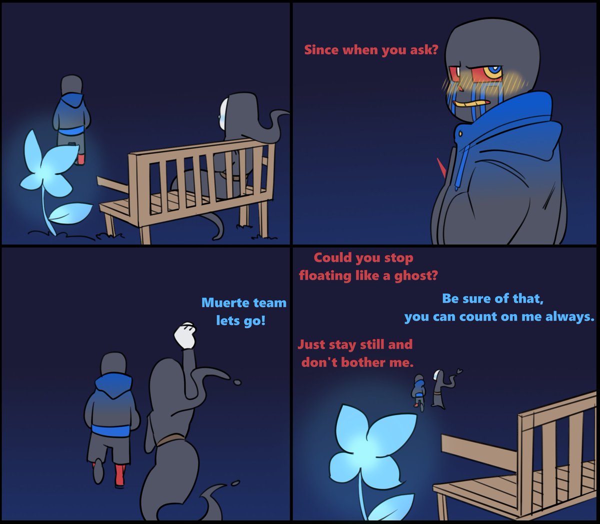 💙Error x Reaper💙Echo Flower💙Part 6/6💙

I am so happy of these two living together, I really like to draw them at different "times" of their relationship