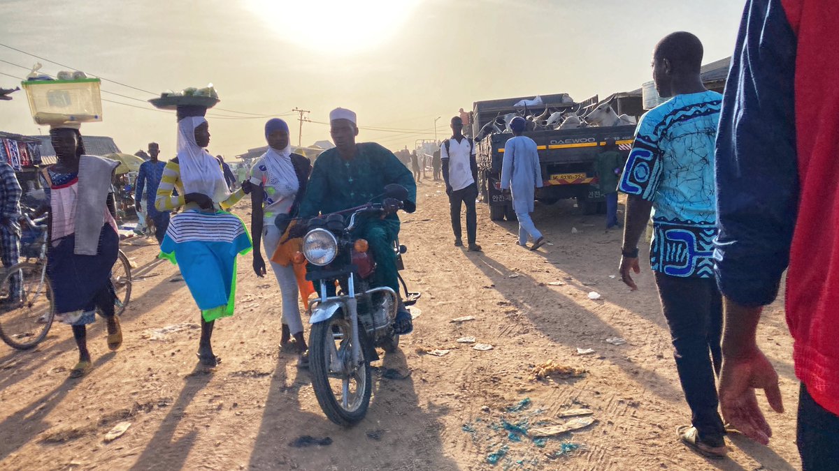 JCourtright08's tweet photo. A few photos from the #Buipe garbal yesterday. The weekly cattle market, which is said to be the largest in #Ghana, brings in people from across the region and is an economic lifeline for the townspeople. https://t.co/SSAkSbfxrc