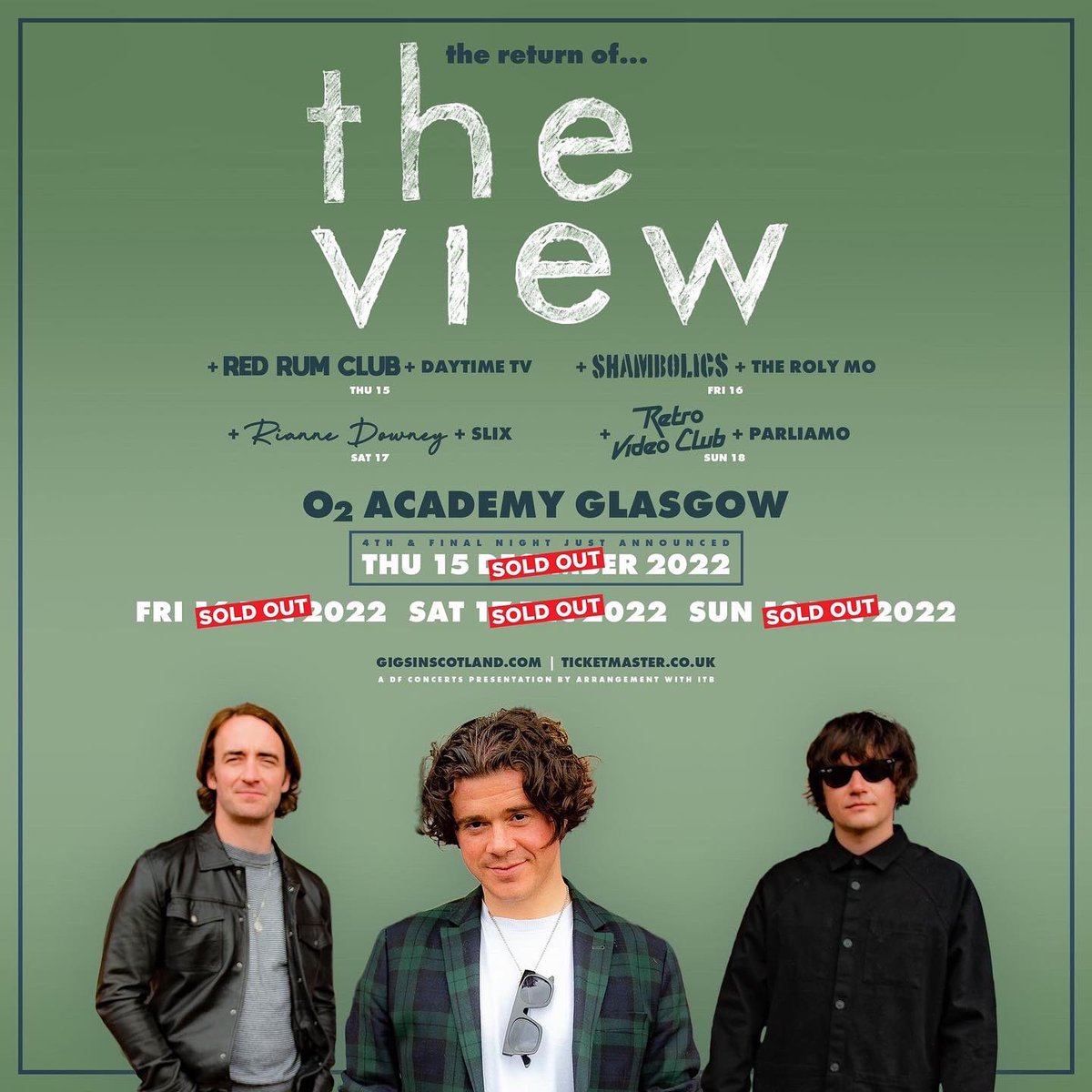 ParliamoBand's tweet photo. We will be opening for @viewofficial on Sunday 18th December at Glasgow’s O2 Academy. This is a big one for us, having grown up listening to The View and taking so much inspiration from them. Very very very very Buzzin. Get in x

📷 - @Rory_Barnes https://t.co/Ikfh3D7Y6b