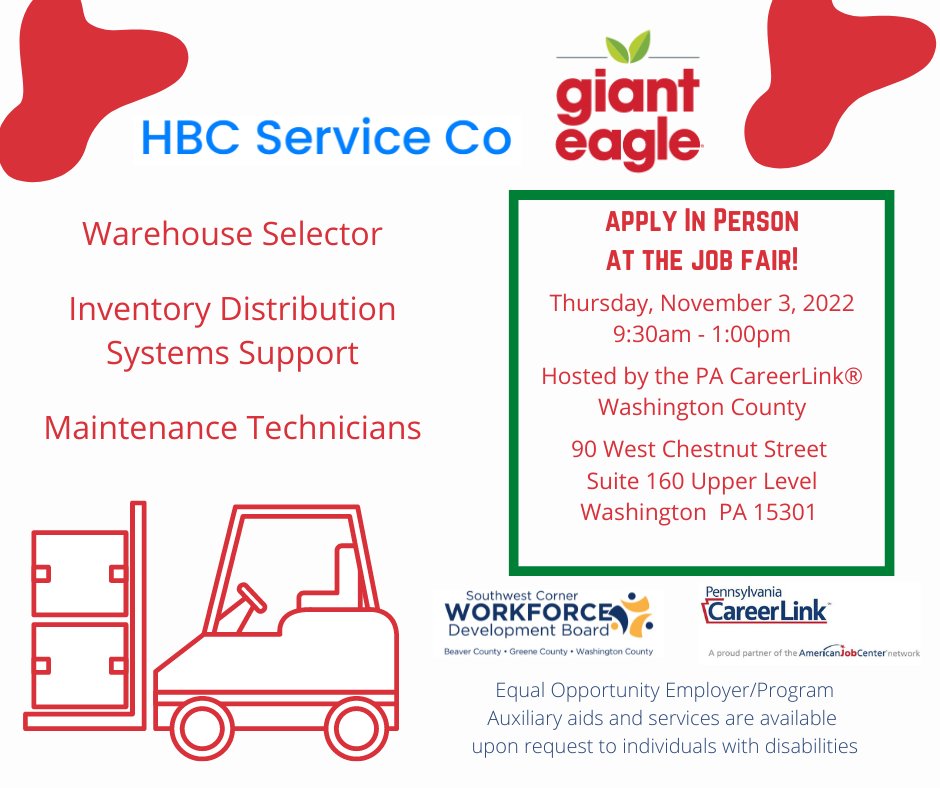 PACLWash's tweet image. A great employer ready to hire!  Don't forget to bring your resume!