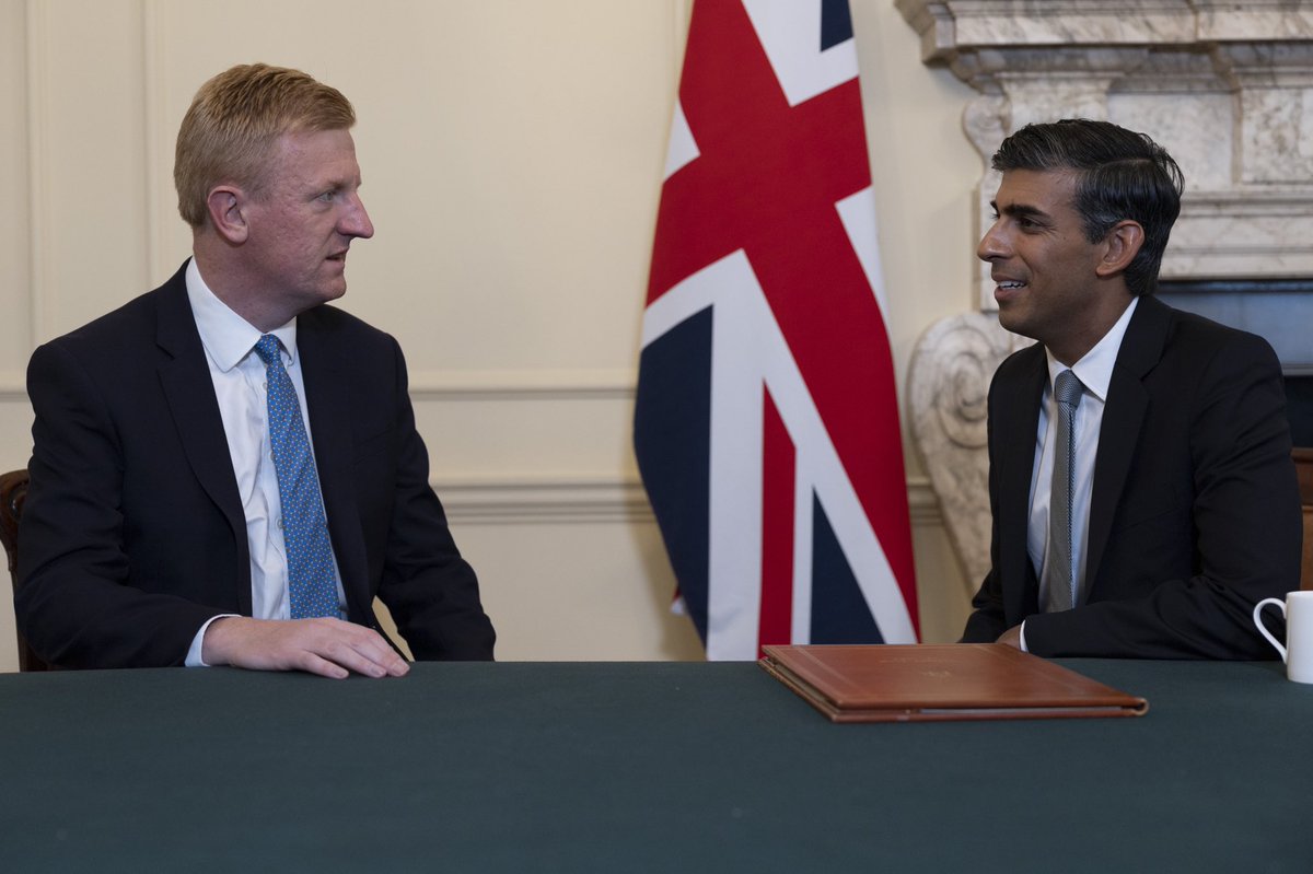 Delighted to be appointed as Chancellor of the Duchy of Lancaster for our new PM @RishiSunak. Let’s get to work.
