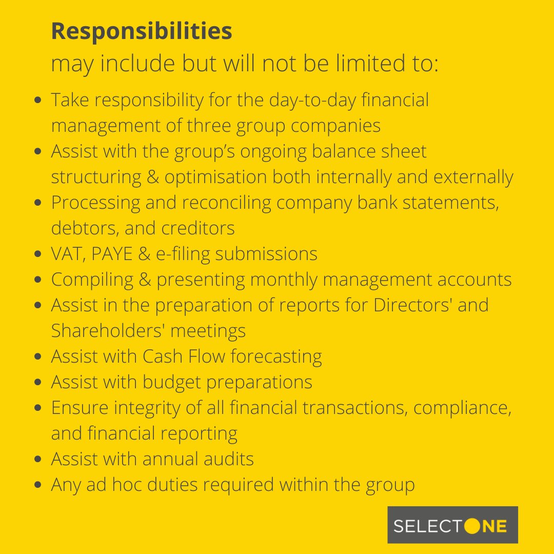 SelectONEza's tweet photo. #Vacancy #NowHiring #FinancialManager #Johannesburg

🟡To apply: 
🌐 https://t.co/Ggt1y3pJCv
📧 info@selectone.co.za

🟡 View #AllJobs &amp; #vacancies available on #SelectONE here: https://t.co/bYT8B5PI8O https://t.co/wXTnx81zaC