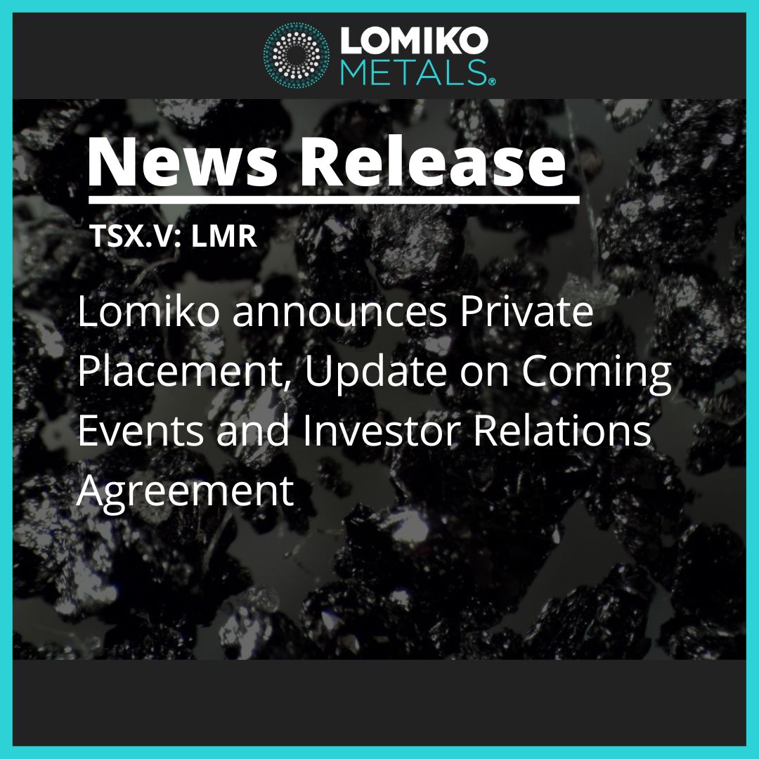 LomikoMetals's tweet photo. News Release:
Lomiko announces Private Placement, Update on Coming Events and Investor Relations Agreement
https://t.co/hF4FeXKXEU
https://t.co/XbOhlVuDBH
$LMR.V #criticalminerals #miningnews #criticalminerals #graphite #EVbatteries #explorationprogram #drillresults https://t.co/XNU4h7a07p