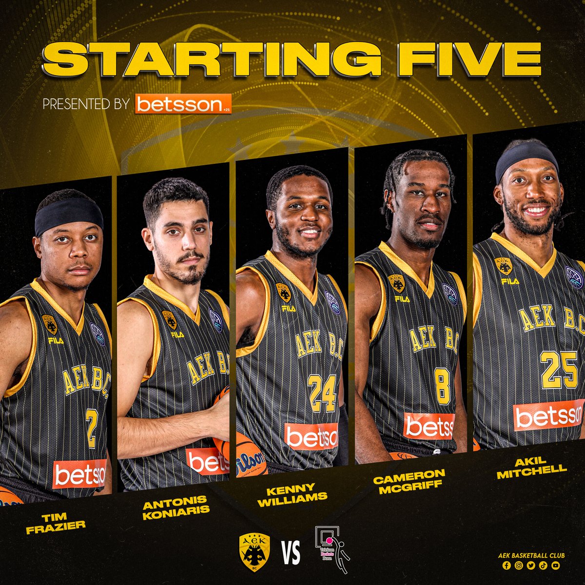 aekbcgr's tweet photo. Starting 5️⃣ is ready 💛
🟡#AEKBC #basketballCL #AEKBON ⚫ https://t.co/ETRNYUTmWY