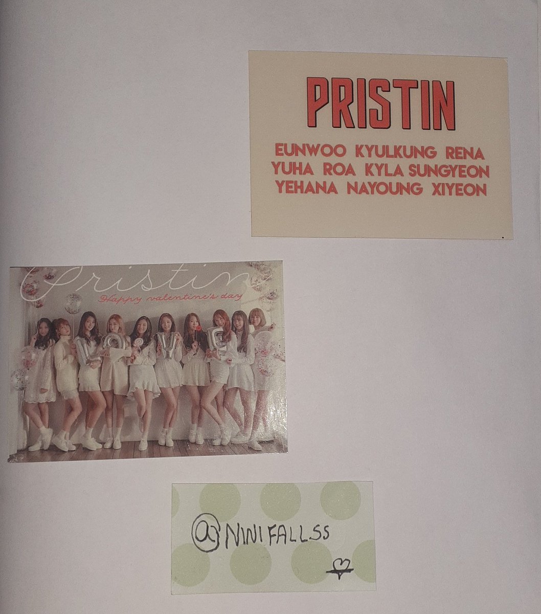 NiniFallss's tweet photo. - VENDA/VENDO -

- Pristin Special/especial valentines day postcard -

- R$15 Cada (tenho 2 unidades)

- Pagamento via pix ou boleto bancário, sem reserva e envio em até 15 dias -

#Pristin https://t.co/ZfzU0gWrmv
