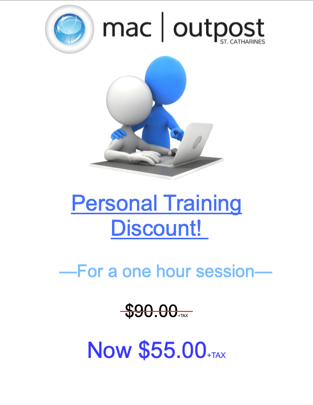 LIMITED TIME OFFER!
Personal Training Sessions now only $55.00 +tax

See in store or call us to book an appointment :)

#macoutpost #heretohelp #personaltraining #deal