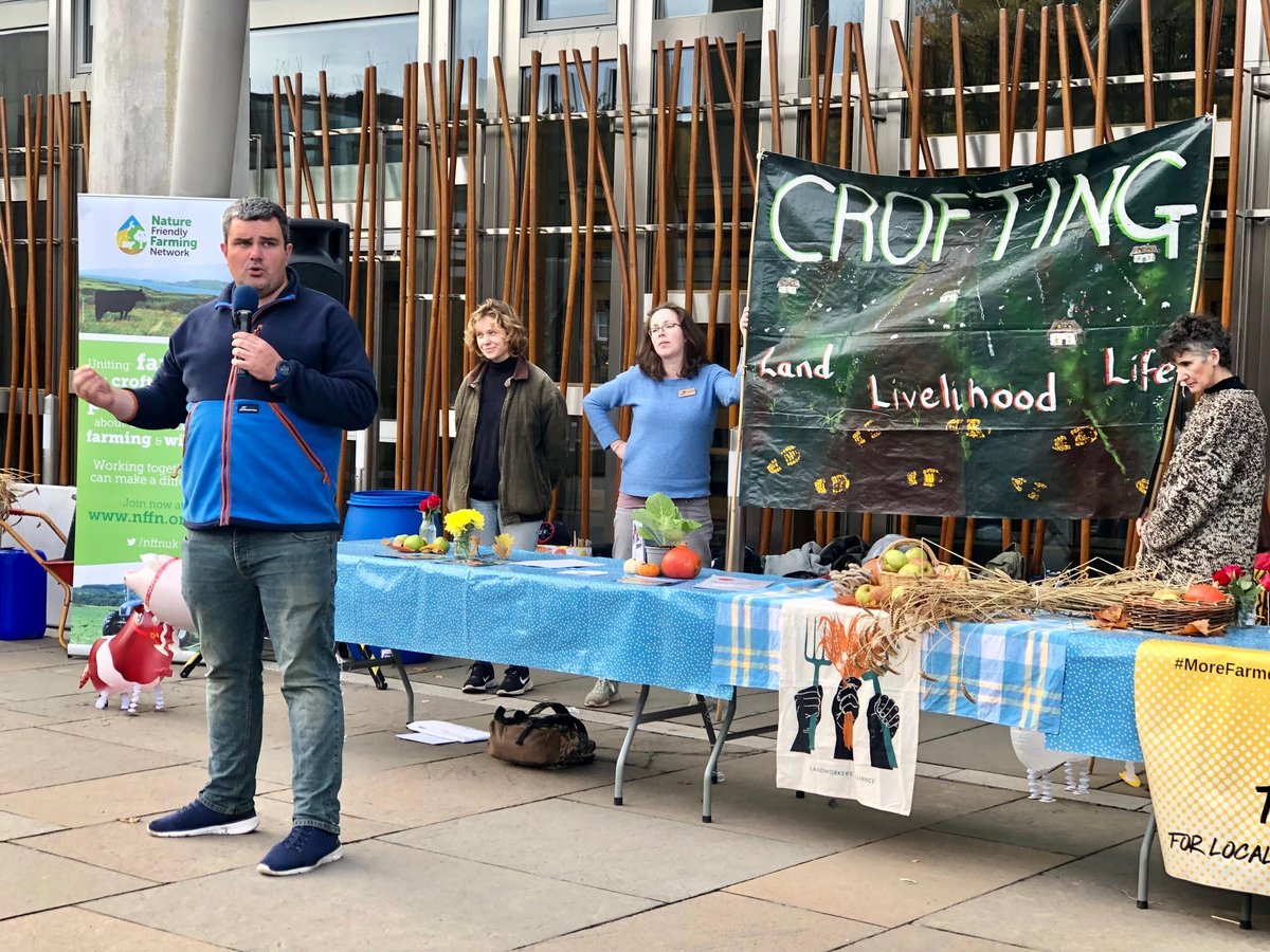 kirstyMTait's tweet photo. Great to see everyone at our Day of Action for Small #farms and #Crofts
Huge thanks to the farmers and crofters who spoke so passionately today @ScotParl
@sweenyness @LowAuldgirth #FalklandFarmKitchen #KateHoll & to @alastairmci for framing the importance #SupportSmallScale https://t.co/jrbR2ZTlH9