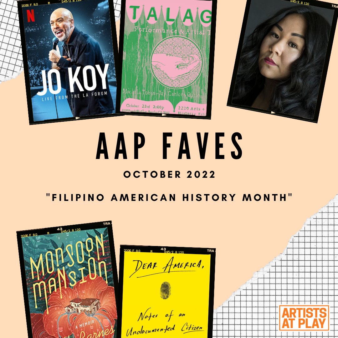 AAPlay's tweet photo. #FilipinoAmericanHistoryMonth has this installment of our #AAPFaves series focused on #FilipinxAmerican art, artists, and storytelling. Who or what would you like to highlight? Feel free to share your #FilAm recommendations to our #AAPCommunity! #AAPI #Filipinx #FAHM #FAHM2022 https://t.co/tBPg7inOYq