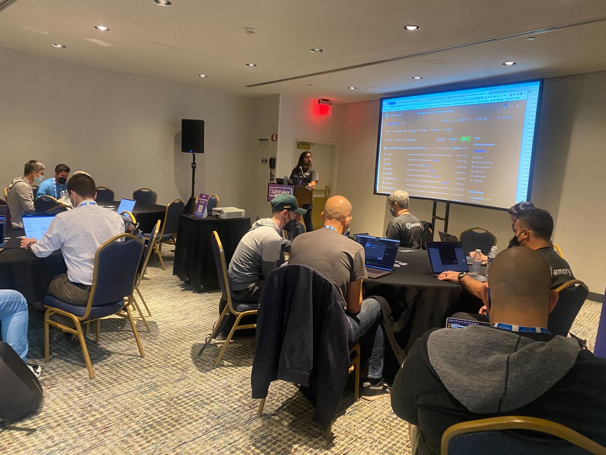 CloudArmory's tweet image. Checkout @dogonthehorizon&apos;s first contributor workshop at #SpinnakerSummit!