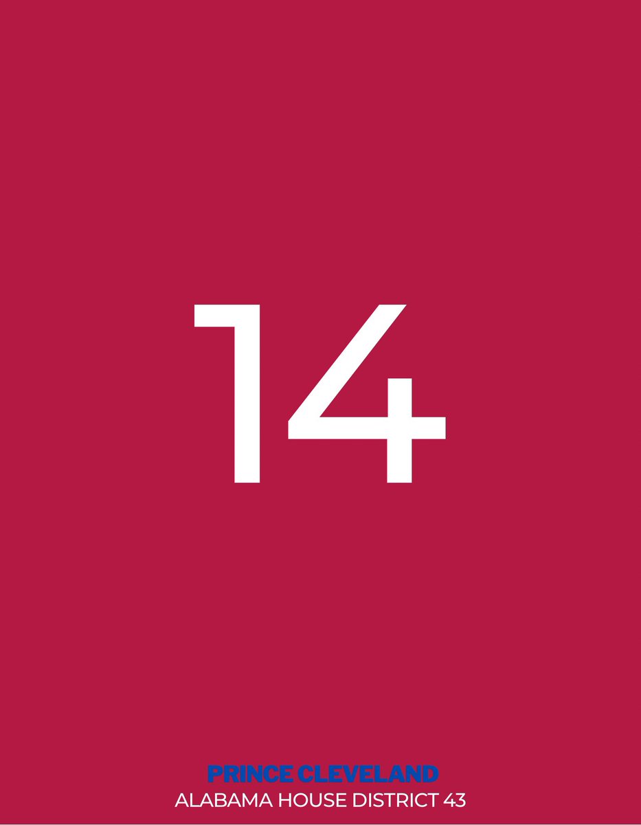 prince4alabama's tweet photo. 14 Days.
Letās Do It!
Donate Today: https://t.co/ufayWjsXrm
#LetsDoIt #PrinceForHD43 #PC43 #WhatWeHaveInCommon https://t.co/wJ3ge1HczC