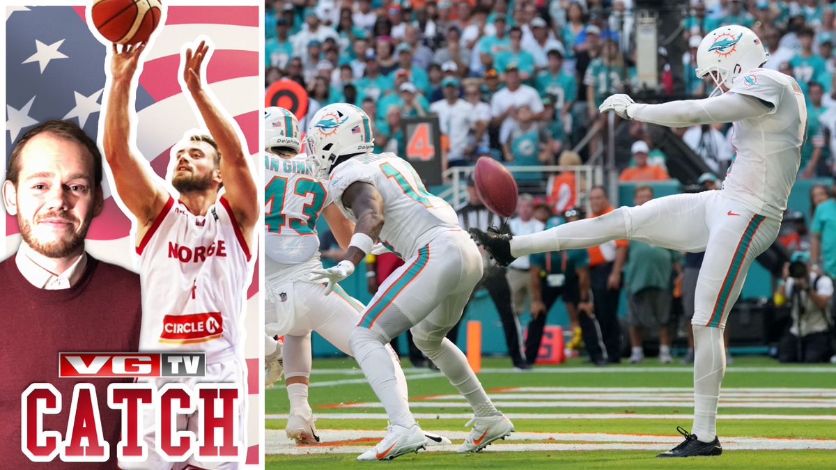 Vi lanserer #Catch – et VGTV-program om amerikansk sport! 🖐️🇺🇸

I første episode får du høre om da <a href="/magdog25/">Magnus Midtvedt</a> spilte foran MJ👑, <a href="/KaareVedvik/">Kåre Babajide Vedvik</a> forklarer hvor vondt #ButtPunt må ha gjort, og vi hyller den utrolige forvandlingen til Zion.

Ute nå! 👇👇

📺 tv.vg.no/video/249307/c…