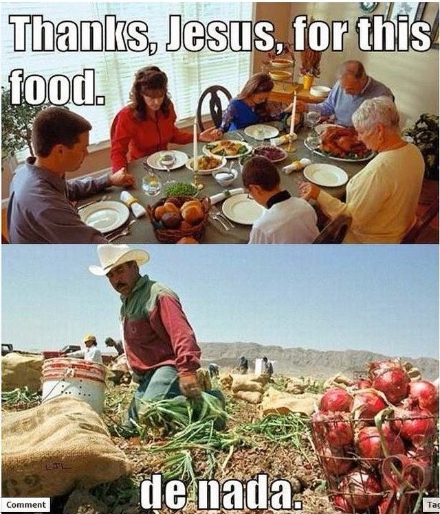 Thank you Jesus for this food we’re about to eat…De Nada says the migrant farmworker. 🙏🏾 🥦 🚜 

On the next proximo #TacosofTexas episode, we honor the hard work of Migrant Farmworkers. 

Gracias to <a href="/LUPE_rgv/">La Unión del Pueblo Entero</a> <a href="/mujerxsrising/">Justice for Migrant Women</a> 🙏🏾 

Listen aquí: 
open.spotify.com/episode/6NitLV…