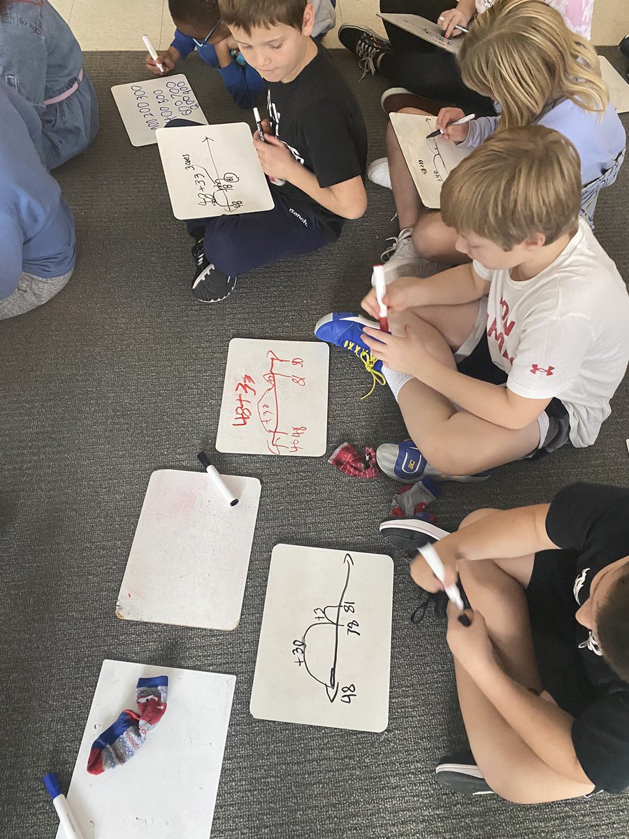 JuneauGr3's tweet photo. Practicing addition strategies! https://t.co/8V1kK6vokC