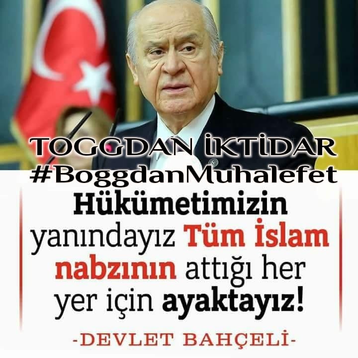 “Ya yurdum diyeceğiz ya da yokluğa mahkum olacağız.'
Türkmen beyim Devlet Bahçeli

TOGGDAN İKTİDAR
TOKİ  TRABZON LUYUM
#BoggdanMuhalefet