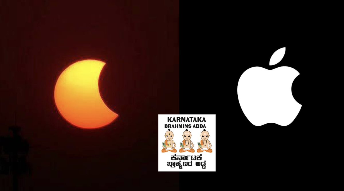 Logo of Apple products is nothing but ‘eclipsed Apple’

#SolarEclipse2022 #Rahuketu #Apple  #Eclipse #Deepavali2022