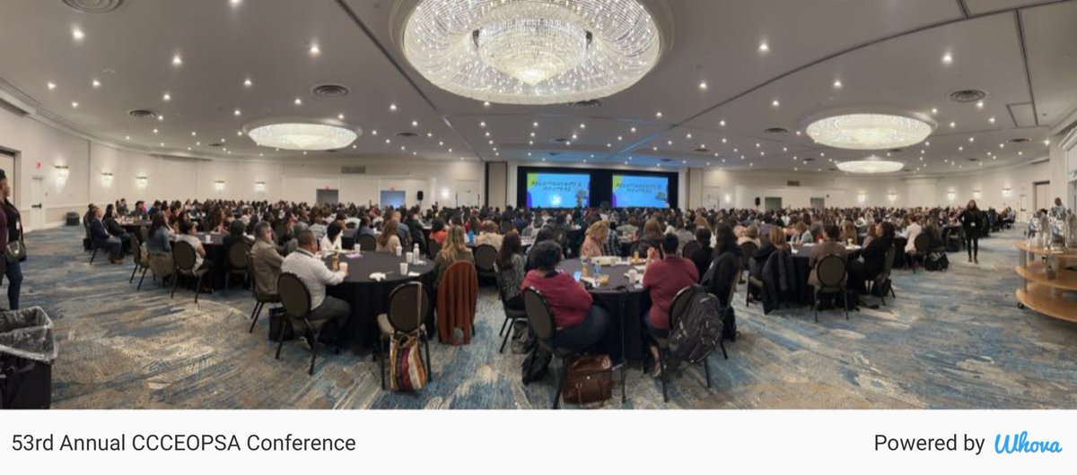 CCCEOPSA Strong! It’s great to be back! via Whova event app whova.com/whova-event-ap…