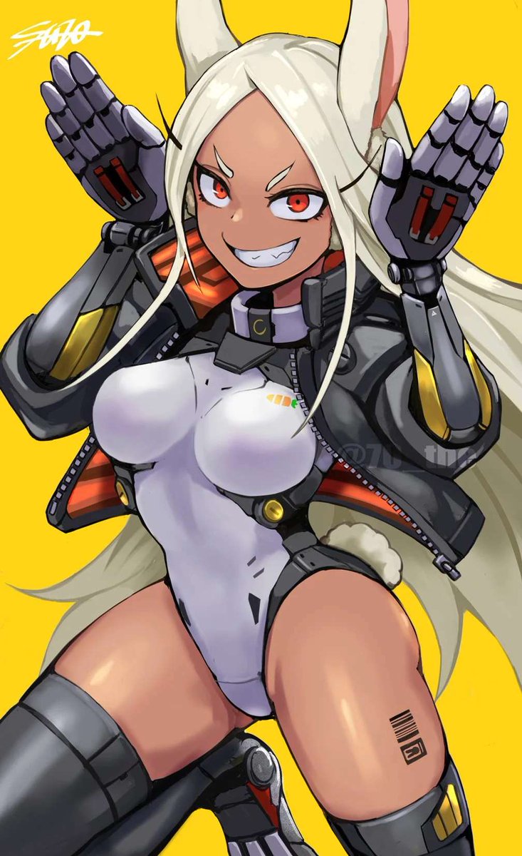 EdgeRunBun's tweet photo. "I live every day of my life like there's no tomorrow so that when my number's up, I can check out with no regrets!"

(N)SFW RP Account for Rumi 'Miruko' Usagiyama, set in Night City of Cyberpunk 2077. https://t.co/5DfyiUZIwU