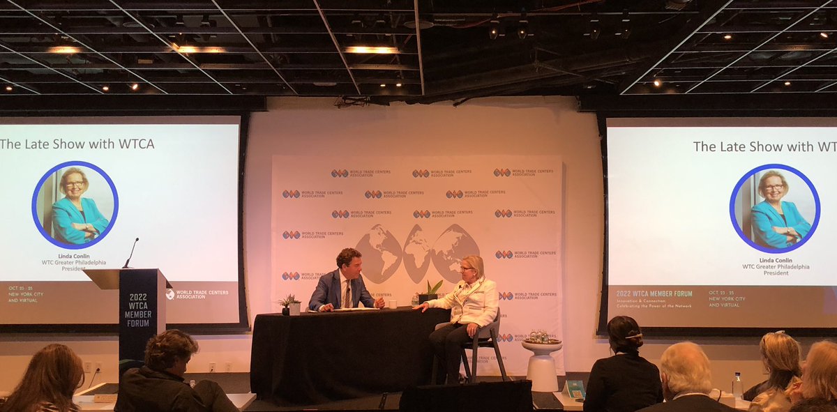 Tim Nowak (@timjnowak) on Twitter photo One of the best World Trade Center leaders we’ve had. Retiring <a href="/WTCPhila/">WTC Greater Philadelphia</a> President, Linda Conlin <a href="/LindaConlinWTC/">Linda Mysliwy Conlin</a> thoughtful interview at <a href="/WTCA/">WTCA</a> Member Meetings in NY. One of the best World Trade Center leaders we’ve had. Retiring <a href="/WTCPhila/">WTC Greater Philadelphia</a> President, Linda Conlin <a href="/LindaConlinWTC/">Linda Mysliwy Conlin</a> thoughtful interview at <a href="/WTCA/">WTCA</a> Member Meetings in NY.
