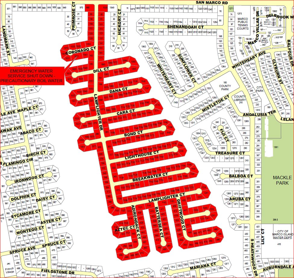 City of Marco Island on Twitter "TUESDAY, 10.25.22 customers in the